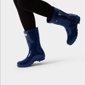 **Brand New** WOMEN’S Original Short Gloss Rain Boots - Navy - Size 8